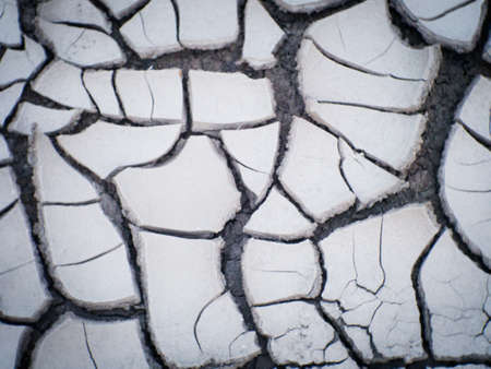Cracked ground from droughtの写真素材