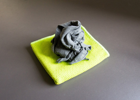 Towel, rag, light, and shadowの写真素材