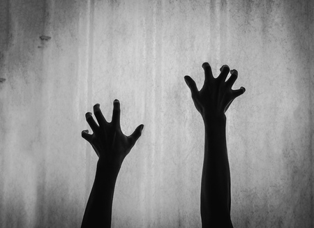 Creepy hands crawlingの写真素材
