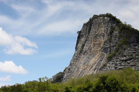 Buddha Mountain in pattaya Thailandの写真素材