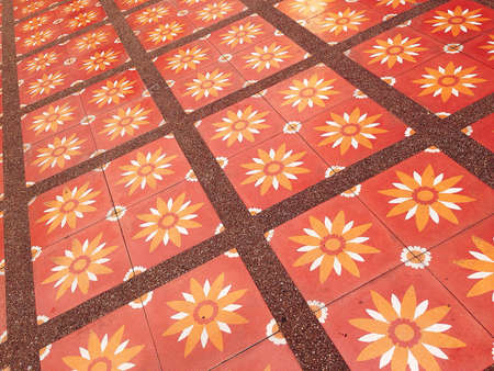 tiles texture on the floorの素材