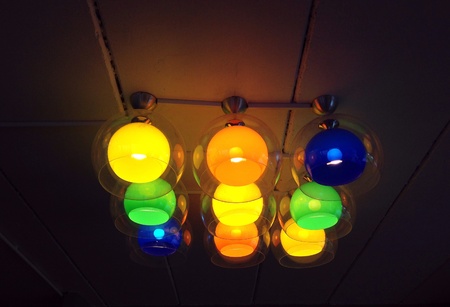 Lamps on the ceiling