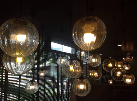 Lamps on the ceiling