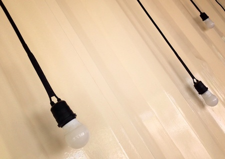 wall with ceiling lampsの素材