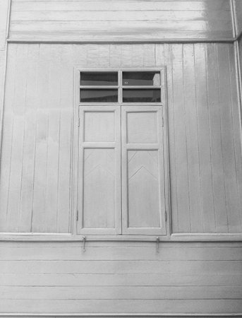 Old wooden window, Thailand traditional styleの写真素材