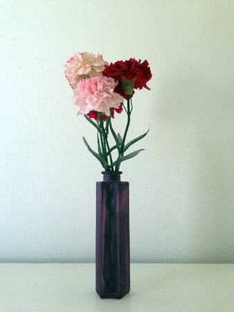 Colorful flowers on The tableの写真素材