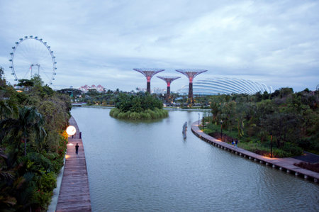 View of Gardens by the Bay のeditorial素材