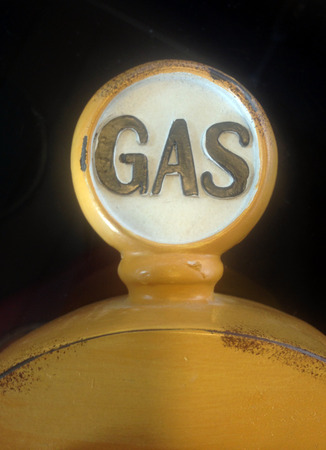A vintage, antique, gasoline signの写真素材