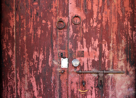 wooden doorの写真素材