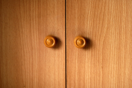 Vintage wooden cabinetの写真素材