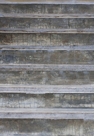  Concrete stairs textures. The stairs dirty with leavesの写真素材