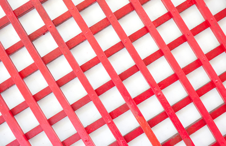 red wooden fenceの写真素材