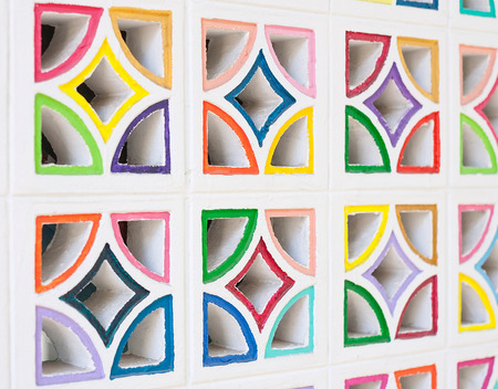 colourful Air Brick Wall background