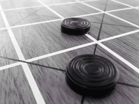 Black & white chess gameの素材