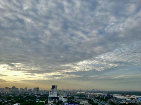 Sky and cityの素材
