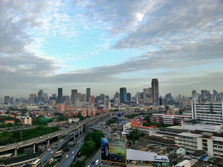Sky and cityの素材