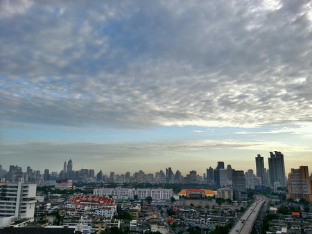 Sky and cityの素材