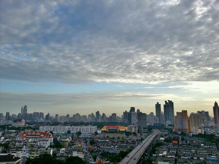 Sky and cityの素材