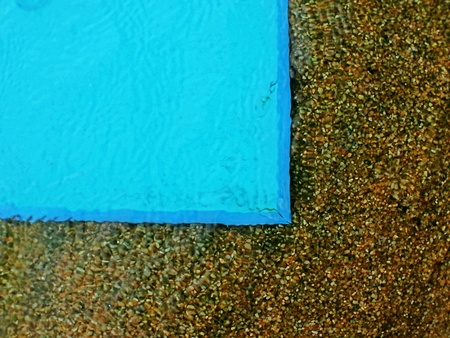Raining at swimming pool.の素材