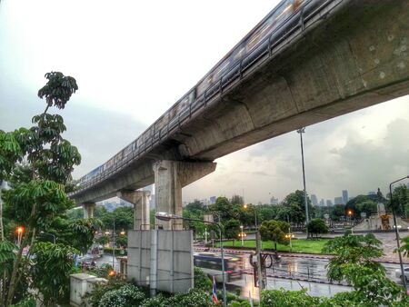 Sky trainの写真素材