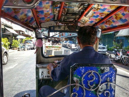 Tricycle in Bangkok Thailandの写真素材