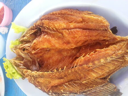 Fried fishの写真素材