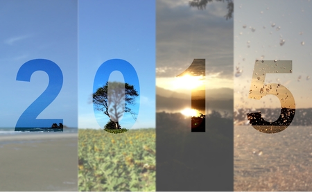 Happy New Year 2015 Travel Natureの写真素材