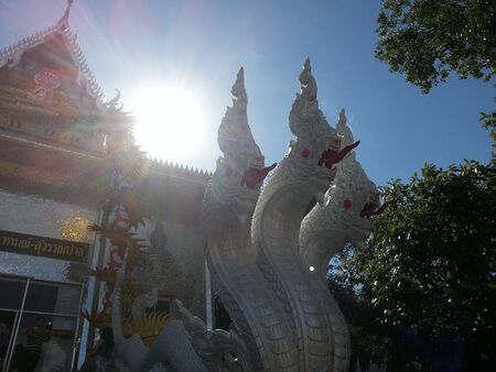 Buddhist place temple in Thailandの写真素材