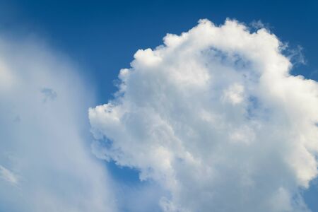 Blue sky and sunlightの写真素材