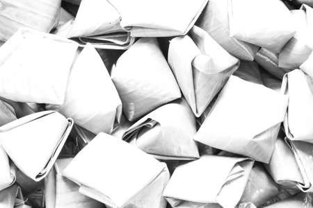 Stuffed Dough Pyramid texture background Soft tone White color