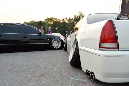 Bangkok, Thailand - March 28, 2015 : The 4th Anniversary of Flushstyle Thailand was exhibited at 11th Infirmary Regiment in Bangkok, Thailand. This a open event no need press credentials required.のeditorial素材