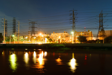 Cityscape, Bangkok city night view