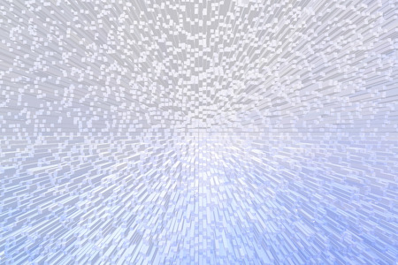 Blue cardboard paper texture background, 3d block style