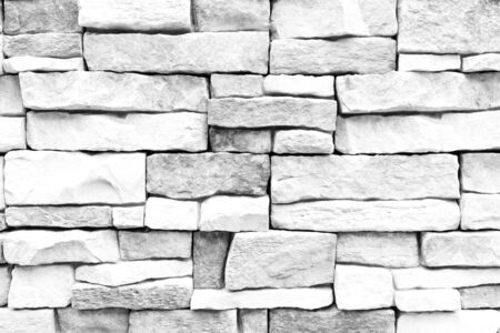 Stone wall texture background white color