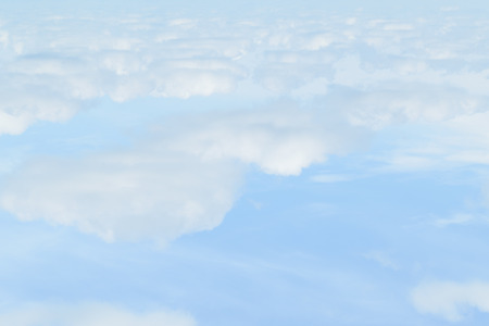 Nature cloudscape with blue sky and white cloud