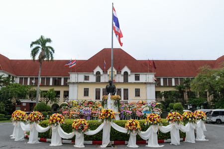 Bangkok, Thailand - September 14, 2015 : The State Railway of Thailand hold the Purachatra Remembrance Day to honor the previous commander.のeditorial素材