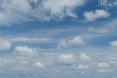 Nature cloudscape with blue sky and white cloud