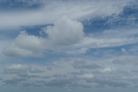 Nature cloudscape with blue sky and white cloud