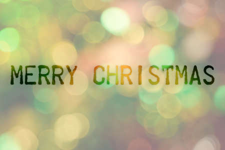 Abstract bokeh background of Christmas tree decoration for merry christmas Xmas and happy new yearの写真素材