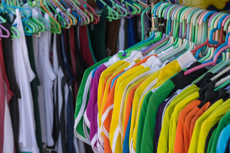 Thai clothes shop at market.