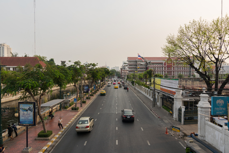 Bangkok, Thailand - March 19, 2016 : Transportation in Bangkok city. Bangkok is the capital and the most populous city of Thailand.のeditorial素材