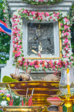 Bangkok, Thailand - March 26, 2016 : Foundation Day of train operation 119 years anniversary of the State Railway of Thailand.のeditorial素材