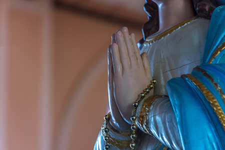 Chanthaburi, Thailand - May 6, 2016 : The Virgin Mary statue at The Cathedral of the Immaculate Conception is a Roman Catholic Diocese of Chanthaburi.のeditorial素材