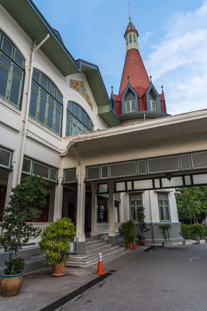 Bangkok, Thailand - May 10, 2017 : The Phya Thai Palace or Royal Phya Thai Palace is on the banks of the Samsen Canal on Rajavithee Road in the Ratchathewi District of Bangkok.のeditorial素材