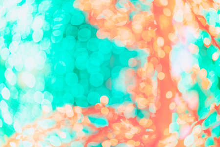 Light abstract bokeh background by blur or defocused at light element use for background or wallpaper in new year festive or christmas conceptの写真素材