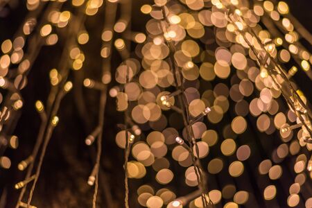 Light abstract bokeh background by blur or defocused at light element use for background or...