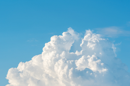 Cloudscape of natural sky with blue sky and white clouds in the sky use for wallpaper backgroundの写真素材