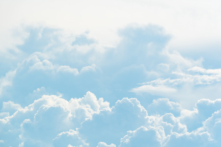 Cloudscape of natural sky with blue sky and white clouds in the sky use for wallpaper backgroundの写真素材
