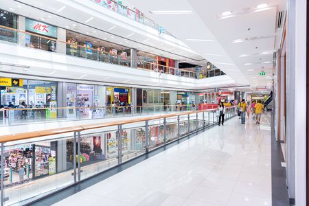 Bangkok, Thailand - May 18, 2019 : Unidentified department store or shopping mall is a popular destination for walks and relaxing family in holiday.のeditorial素材