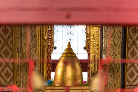 Bangkok, Thailand - August 25, 2019 : Wat Ratchanatdaram and Loha Prasat (iron castle) is buddhist temple (wat) located between RatchadamnoenKlang and MahaChai Road, in Phra Nakhon district, Bangkok.のeditorial素材